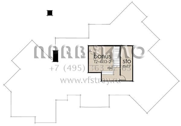 Проект одноэтажного дома с гаражом на две машины в английском стиле S5-219 (9401-00091)