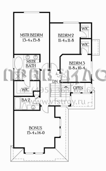 Проект двухэтажного дома с гаражом на две машины в американском стиле S5-198 (341-00033)