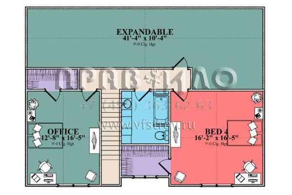 Проект двухэтажного дома с гаражом на две машины в современном стиле S5-359 (1070-00285)