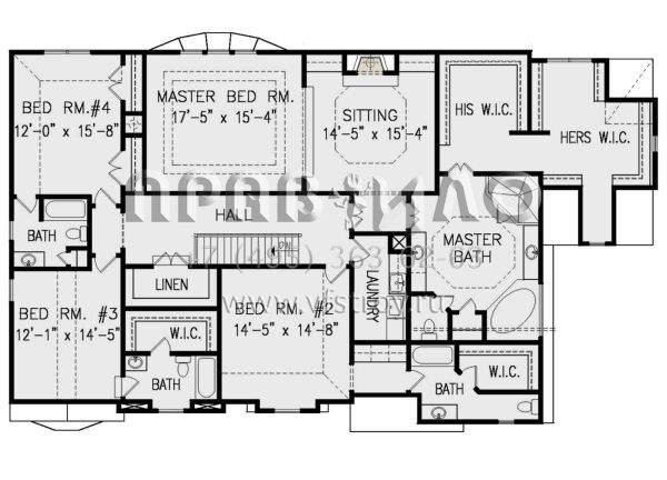 Проект двухэтажного дома с гаражом на три и более машин в английском стиле S5-436 (699-00206)
