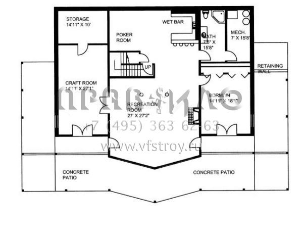 Проект двухэтажного дома без гаража в скандинавском стиле S5-624 (039-00551)