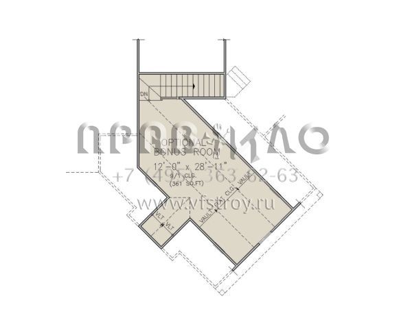 Проект одноэтажного дома с гаражом на две машины в американском стиле S5-163 (699-00355)