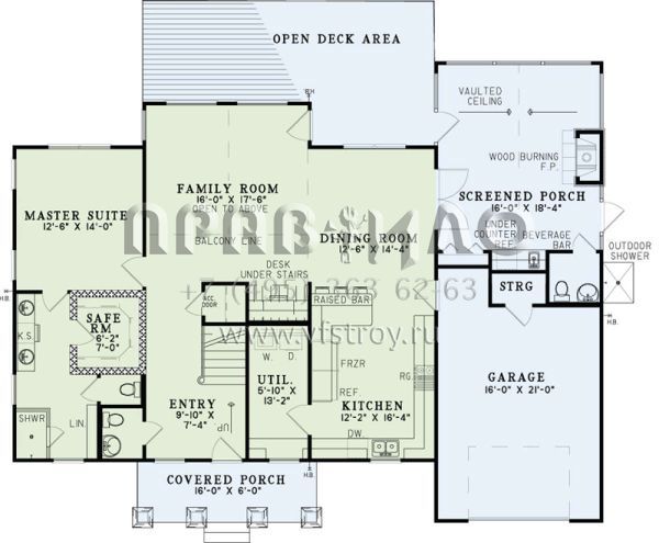 Проект двухэтажного дома с гаражом на одну машину в стиле Шале S5-199 (110-01029)