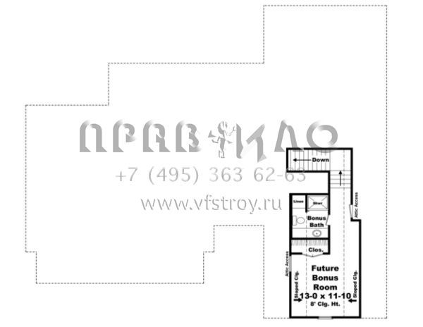 Проект одноэтажного дома с гаражом на две машины в стиле Ранчо S5-178 (348-00180)