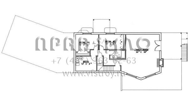 Проект двухэтажного дома с гаражом на две машины в современном стиле S5-325 (039-00493)