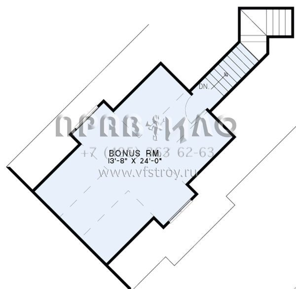 Проект двухэтажного дома с гаражом на две машины в американском стиле S5-204 (110-01057)