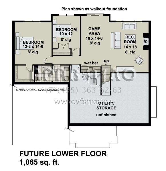 Проект одноэтажного дома с гаражом на две машины в американском стиле S5-155 (098-00343)