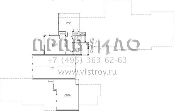 Проект двухэтажного дома с гаражом на три и более машин в современном стиле S5-304 (5829-00016)
