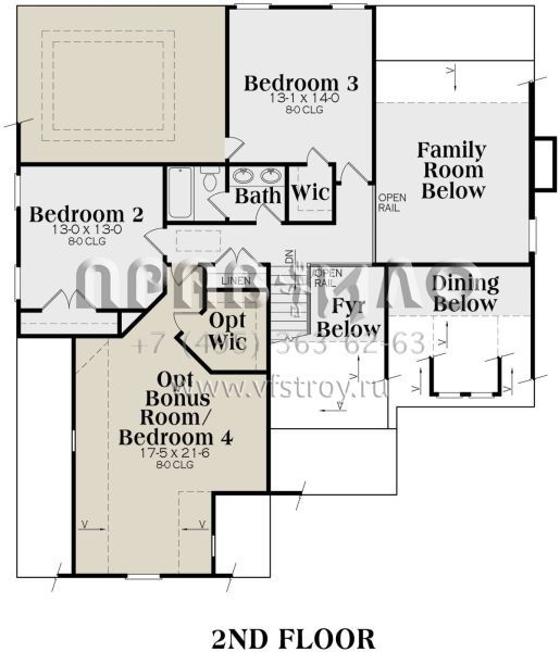 Проект двухэтажного дома с гаражом на две машины в американском стиле S5-198 (009-00104)