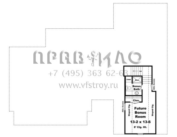 Проект одноэтажного дома с гаражом на две машины в стиле Ранчо S5-177 (348-00085)