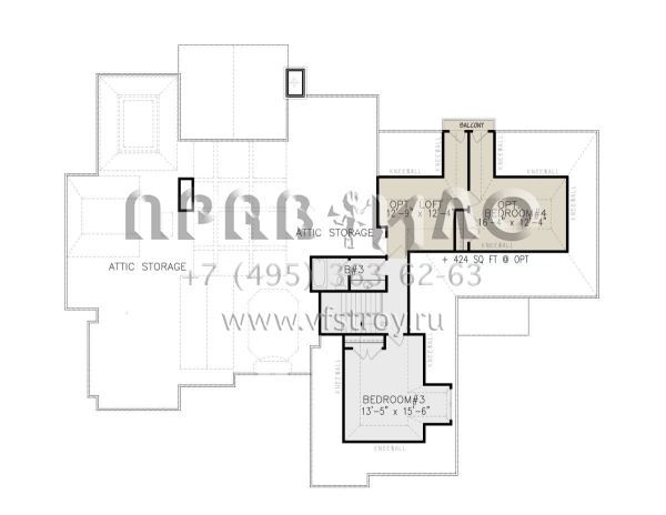 Проект двухэтажного дома с гаражом на три и более машин в английском стиле S5-331 (699-00245)