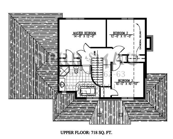 Проект двухэтажного дома с гаражом на одну машину в стиле Ранчо S5-133 (1785-00088)