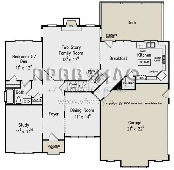 Проект двухэтажного дома с гаражом на две машины в английском стиле S5-273 (8594-00233)