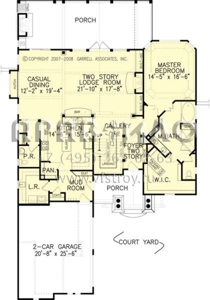 Проект двухэтажного дома с гаражом на две машины в стиле Шале S5-283 (699-00046)