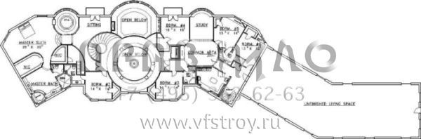 Проект двухэтажного дома с гаражом на три и более машин в современном стиле S5-1153 (039-00099)