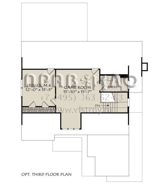 Проект двухэтажного дома с гаражом на две машины в американском стиле S5-242 (8594-00471)