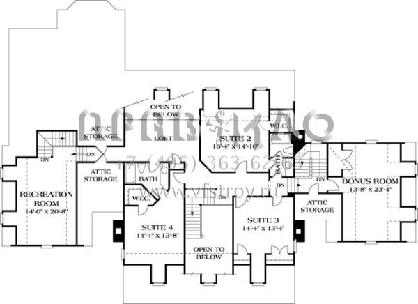 Проект двухэтажного дома с гаражом на три и более машин в классическом стиле S5-438 (3323-00464)