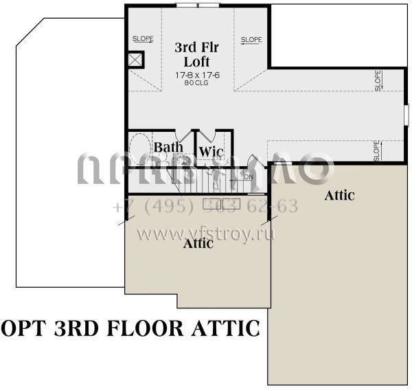 Проект трехэтажного дома с гаражом на три и более машин в стиле Ранчо S5-396 (009-00248)