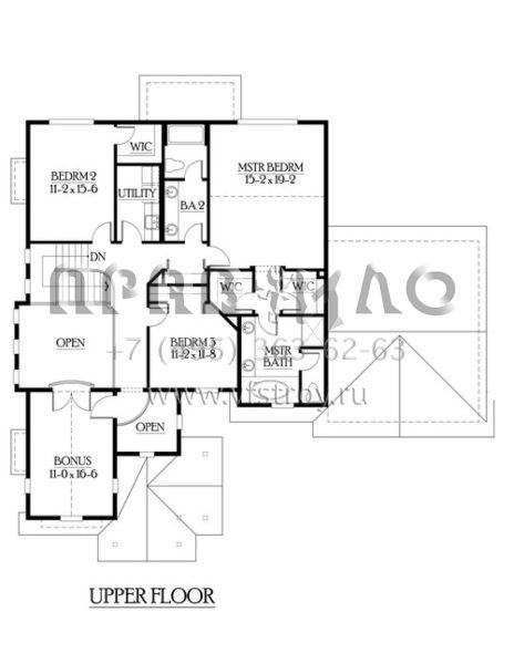 Проект двухэтажного дома с гаражом на три и более машин в американском стиле S5-282 (341-00080)