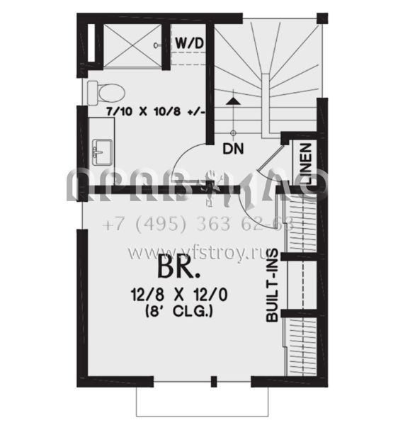 Проект двухэтажного дома с гаражом на две машины в современном стиле S5-274 (2559-00820)