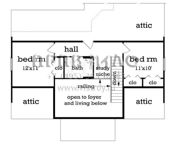 Проект двухэтажного дома с гаражом на две машины в современном стиле S5-161 (048-00240)