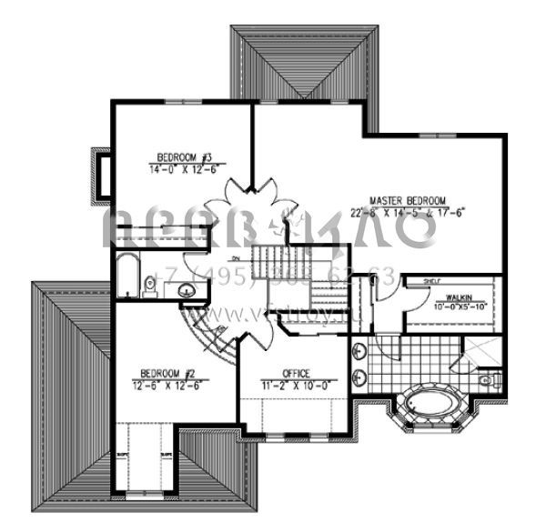 Проект двухэтажного дома с гаражом на две машины в английском стиле S5-246 (1785-00165)