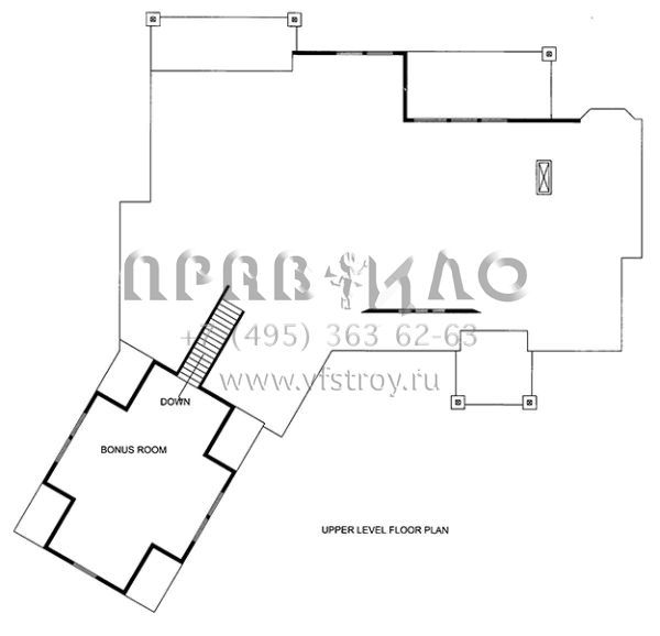 Проект одноэтажного дома с гаражом на три и более машин в скандинавском стиле S5-340 (039-00668)