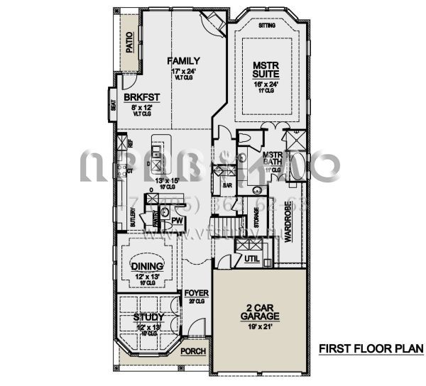 Проект двухэтажного дома с гаражом на две машины в английском стиле S5-355 (5445-00367)