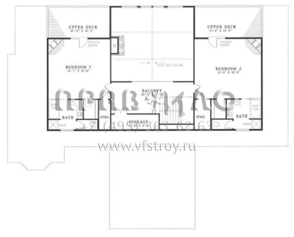Проект двухэтажного дома с гаражом на две машины в современном стиле S5-608 (110-00181)