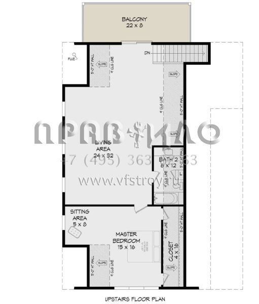 Проект двухэтажного дома с гаражом на одну машину в стиле БарнХаус S5-199 (940-00630)