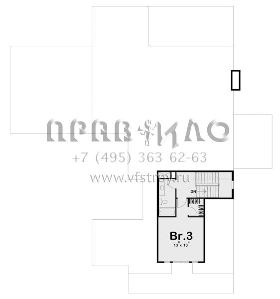 Проект двухэтажного дома с гаражом на три и более машин в современном стиле S5-258 (963-00786)