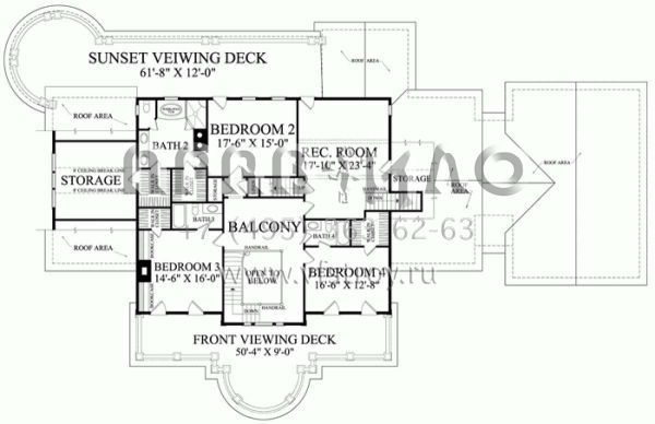 Проект двухэтажного дома с гаражом на три и более машин в современном стиле S5-517 (7922-00109)