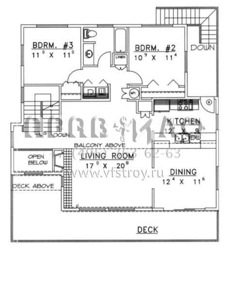 Проект двухэтажного дома с гаражом на две машины в современном стиле S5-199 (039-00301)