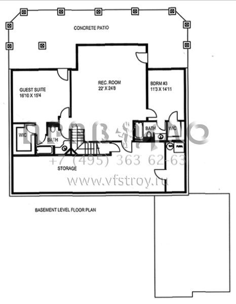 Проект одноэтажного дома с гаражом на две машины в стиле Шале S5-394 (039-00658)
