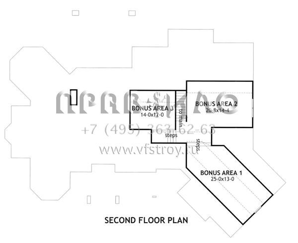 Проект одноэтажного дома с гаражом на две машины в стиле Ранчо S5-241 (9401-00015)