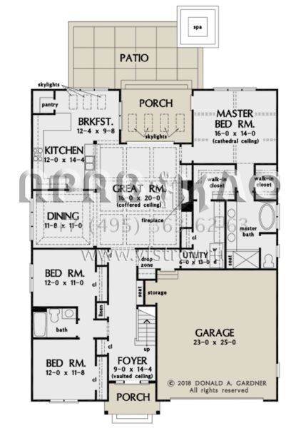 Проект двухэтажного дома с гаражом на две машины в современном стиле S5-230 (2865-00135)