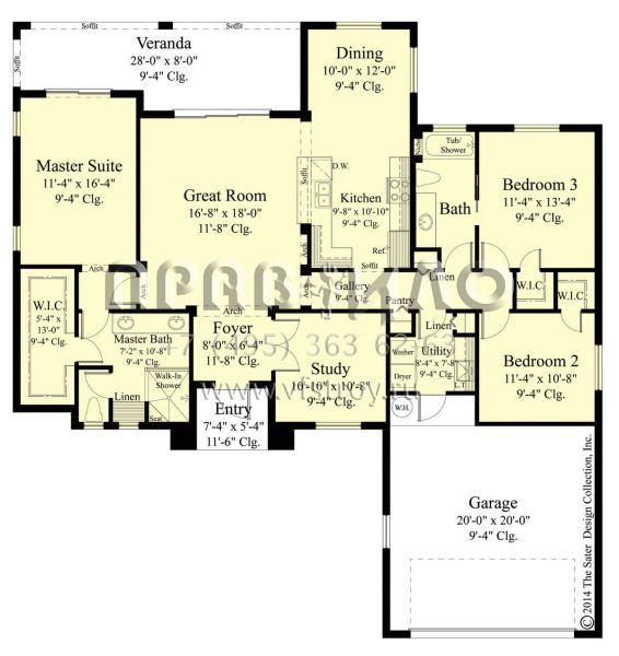 Проект одноэтажного дома с гаражом на две машины в современном стиле S5-169 (8436-00066)
