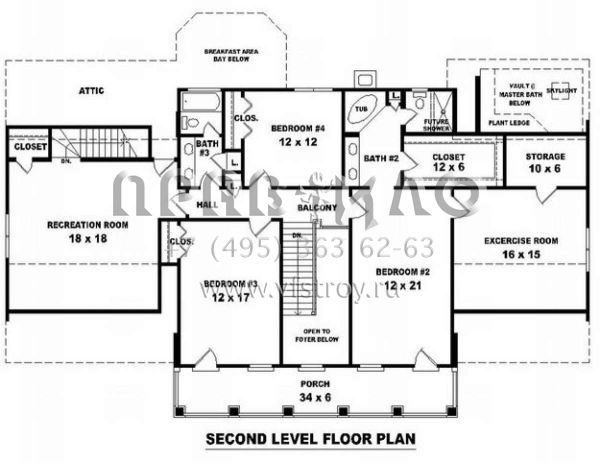 Проект двухэтажного дома с гаражом на две машины в стиле Особняк S5-360 (053-01267)