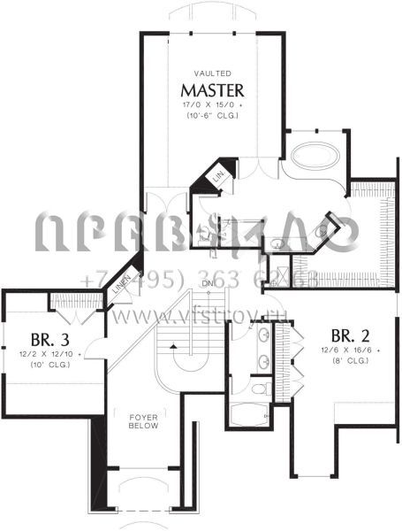 Проект двухэтажного дома с гаражом на три и более машин в английском стиле S5-314 (2559-00536)