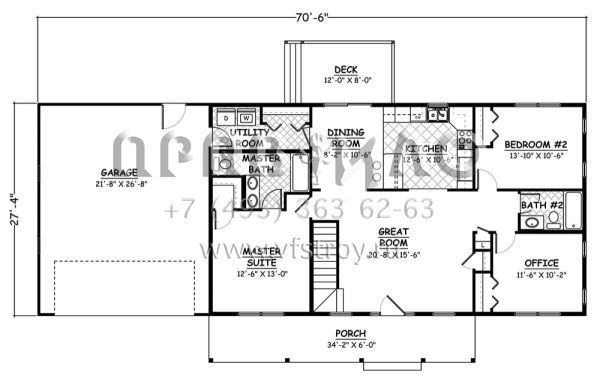 Проект двухэтажного дома с гаражом на две машины в стиле Особняк S5-246 (526-00058)