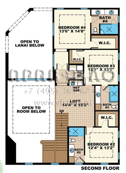 Проект двухэтажного дома с гаражом на две машины в английском стиле S5-348 (1018-00227)