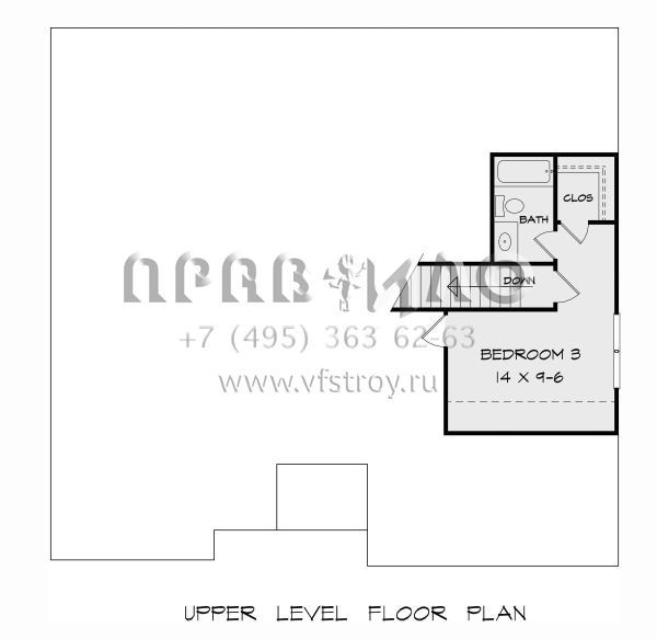 Проект двухэтажного дома с гаражом на две машины в американском стиле S5-176 (6082-00178)