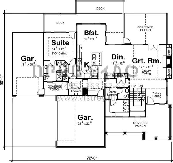 Проект двухэтажного дома с гаражом на две машины в американском стиле S5-289 (963-00234)