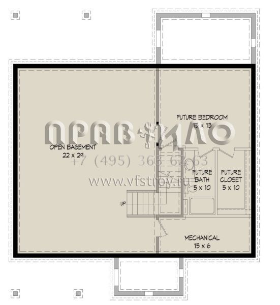 Проект двухэтажного дома без гаража в современном стиле S5-172 (940-00373)