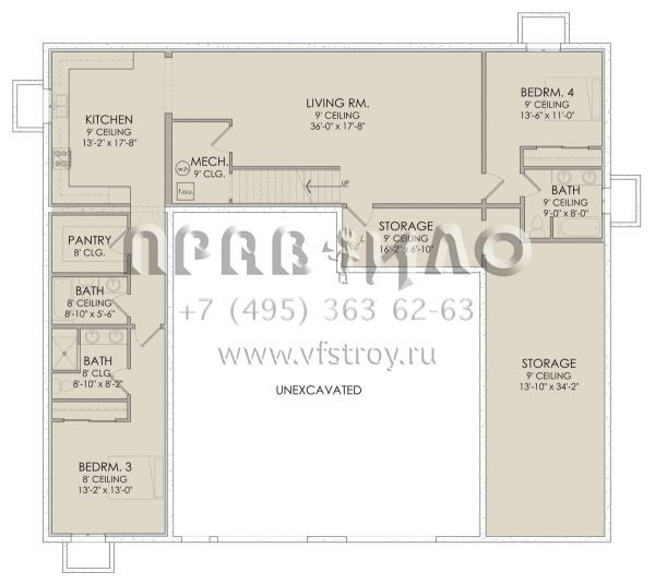 Проект двухэтажного дома с гаражом на две машины в стиле БарнХаус S5-381 (6422-00058)