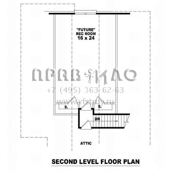 Проект двухэтажного дома с гаражом на две машины в американском стиле S5-218 (053-01541)