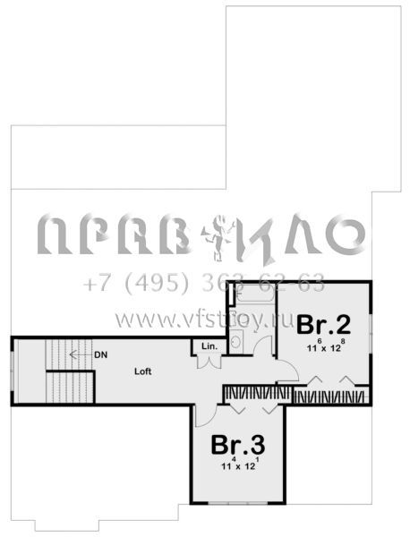 Проект двухэтажного дома с гаражом на две машины в современном стиле S5-220 (963-00434)