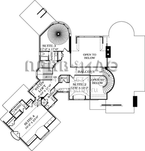 Проект двухэтажного дома с гаражом на две машины в английском стиле S5-420 (3323-00442)
