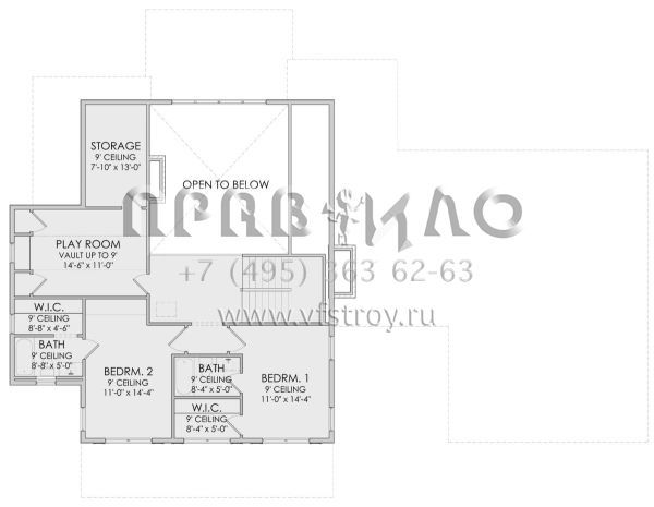 Проект двухэтажного дома с гаражом на три и более машин в современном стиле S5-296 (6422-00038)