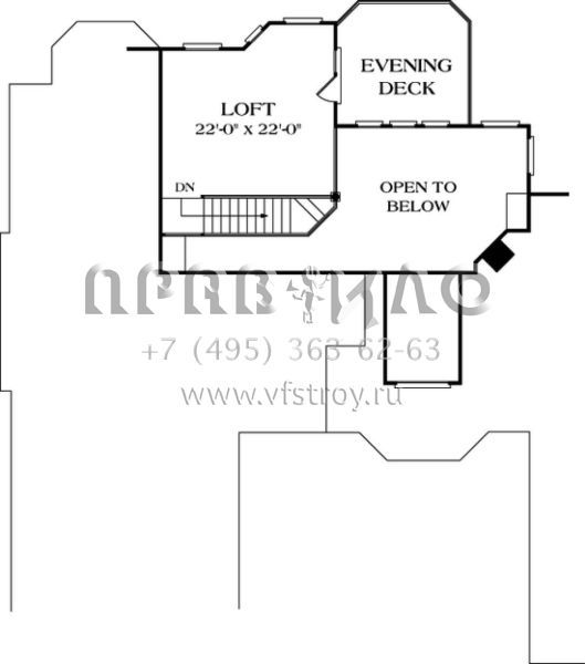 Проект двухэтажного дома с гаражом на две машины в стиле Ранчо S5-248 (3323-00158)